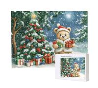 Jigsaw Puzzles for Adults 5000 Piece 156x105cm Challenging Jigsaw Puzzle Educational Game 5000 Pieces Christmas Bear Puzzles for Adult, DIY Craft Puzzle for Home Decoration Gifts x-775