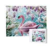 Jigsaw Puzzles for Adults 5000 Piece 156x105cm Challenging Jigsaw Puzzle Educational Game 5000 Pieces Flower Swan Puzzles for Adult, DIY Craft Puzzle for Home Decoration Gifts x-371