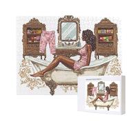 Jigsaw Puzzles for Adults 5000 Piece 156x105cm Challenging Jigsaw Puzzle Educational Game 5000 Pieces Women'S Bathroom Puzzles for Adult, DIY Craft Puzzle for Home Decoration Gifts x-669