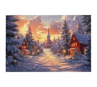 Jigsaw Puzzles for Adults 5000 Piece, 5000 Piece Christmas Jigsaw Puzzles for Adults, Challenging Landscape Jigsaws for the Whole Family, Wooden Puzzle for Home Decor, Gifts for Women/Men, -8824
