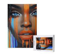 Jigsaw Puzzles for Adults 5000 Piece Abstract Jigsaw Puzzles for Adults with Gift Box 105x156 cm, Wooden Puzzle Woman Challenging Puzzle Games Home Decoration, for The Whole Family,p1000t