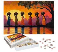 Jigsaw Puzzles for Adults 5000 Piece, Africa Jigsaw Puzzles for Adults, Woman Jigsaws 5000 Pieces with Box, Wooden Puzzle Challenging Game for the Whole for Women, Men, Wooden Puzzle for Gifts H-255