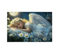 Jigsaw Puzzles for Adults 5000 Piece Angel Large Puzzle Starry Sky, Difficult Challenging Family Games for The Whole for Women, Wooden Jigsaws with Gift Box Packaging, Home Room Decor 105x156cm E-1813