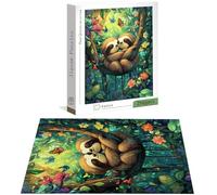 Jigsaw Puzzles for Adults 5000 Piece, Animal Jigsaw Puzzles for Adults, Sloth Jigsaws 5000 Pieces with Box, Wooden Puzzle Challenging Game for the Whole for Women, Men, Wooden Puzzle for Gifts H-4415