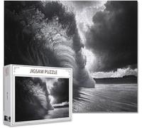 Jigsaw Puzzles for Adults 5000 Piece Black White Difficult Impossible Puzzle Educational Games Improve Memory Stress Reliever with Poster Included Compact Box any Occasion or Holiday R-5