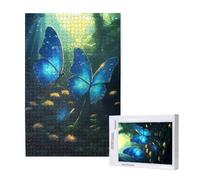 Jigsaw Puzzles for Adults 5000 Piece Butterfly Jigsaw Puzzles for Adults with Gift Box 105x156 cm,Wooden Puzzle Jungle Challenging Puzzle Games Home Decoration, for The Whole Family,p1589t