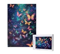 Jigsaw Puzzles for Adults 5000 Piece Butterfly Jigsaw Puzzles for Adults with Gift Box 105x156cm,Wooden Puzzle Landscape Challenging Puzzle Games Home Decoration,Gifts for The Whole Family,p1510t