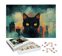 Jigsaw Puzzles for Adults 5000 Piece, Cat Jigsaw Puzzles for Adults, City Jigsaws 5000 Pieces with Box, Wooden Puzzle Challenging Game for the Whole for Women, Men, Impossible Puzzle for Gifts, -7413