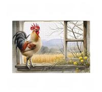 Jigsaw Puzzles for Adults 5000 Piece Chicken Large Puzzle Mountain, Difficult Challenging Family Games for The Whole for Women, Wooden Jigsaws with Gift Box Packaging, Gifts for Women 105x156cm D-308