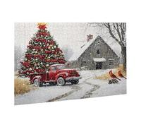 Jigsaw Puzzles for Adults 5000 Piece Christmas Jigsaw Puzzle-Colourful, Challenging Game/Brainteasing Adult Jigsaws, The Whole 3D Jigsaw Gifts for Women, Men Beautiful Decoration-Snow Scenery fr0-397