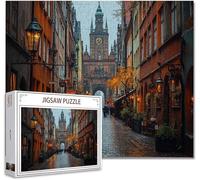 Jigsaw Puzzles for Adults 5000 Piece City Difficult Impossible Puzzle Educational Games Improve Memory Stress Reliever with Poster Included Compact Box the any Occasion or Holiday D-4