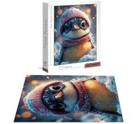 Jigsaw Puzzles for Adults 5000 Piece, Cute Jigsaw Puzzles for Adults, Penguin Jigsaws 5000 Pieces with Box, Wooden Puzzle Challenging Game for the Whole for Women, Men, Wooden Puzzle for Gifts B-8423