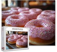 Jigsaw Puzzles for Adults 5000 Piece Donut Difficult Impossible Puzzle Educational Games Improve Memory Stress Reliever with Poster Included Compact Box the any Occasion or Holiday E-7