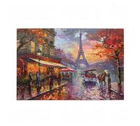 Jigsaw Puzzles for Adults 5000 Piece Eiffel Tower Large Puzzle Autumn, Difficult Challenging Family Games for The Whole for Women, Wooden Jigsaws with Gift Box Packaging, Room Decor 105x156cm D-172