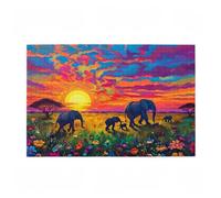 Jigsaw Puzzles for Adults 5000 Piece Elephant Large Puzzle Tree of Life, Difficult Challenging Family Games for The Whole for Women, Wooden Jigsaws with Gift Box Packaging, Room Decor 105x156cm D-81
