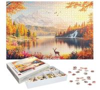 Jigsaw Puzzles for Adults 5000 Piece, Forest Jigsaw Puzzles for Adults, Fall Jigsaws 5000 Pieces with Box, Wooden Puzzle Challenging Game for the Whole for Women, Men, Wooden Puzzle for Gifts H-359