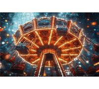 Jigsaw Puzzles for Adults 5000 Piece Jigsaw Puzzles for Adults Amusement Park Creative Puzzle for Family Educational Games Home Decoration Gifts for Women DIY Puzzle Home Decor Theme: Dreamyy RXPT-194