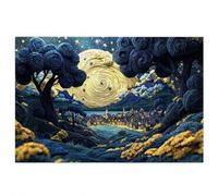 Jigsaw Puzzles for Adults 5000 piece, Landscape Puzzles for Adults, Impossible Puzzle 5000 piece, Educational Wooden Puzzle Challenging Jigsaws, Gift Box Packaging, Gifts for Women (Starry Night) P-51