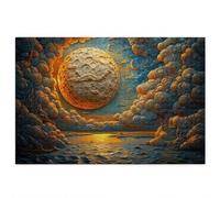 Jigsaw Puzzles for Adults 5000 piece, Landscape Puzzles for Adults, Impossible Puzzle 5000 piece, Family Educational Wooden Puzzle, Challenging Jigsaws, Gift Box Packaging, Gifts for Women (Moon) Q-7