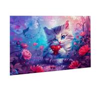 Jigsaw Puzzles for Adults 5000 Piece Love Jigsaw Puzzle - Colourful, Challenging Game & Brainteasing Adult Jigsaws, The Whole 3D Jigsaw Gifts for Women, Men Beautiful Decoration Cat 2 K0F-159