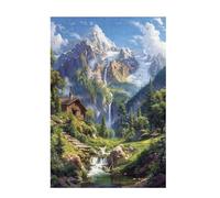 Jigsaw Puzzles for Adults 5000 Piece Mountain Large Puzzle Farm, Difficult Challenging Family Games for The Whole for Women, Wooden Jigsaws with Gift Box Packaging, Gifts for Women 105x156cm D-1054