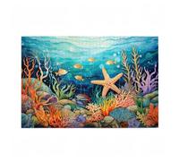 Jigsaw Puzzles for Adults 5000 Piece Ocean Large Puzzle Fish, Difficult Challenging Family Games for The Whole for Women, Wooden Jigsaws with Gift Box Packaging, Home Room Decor 105x156cm D-650