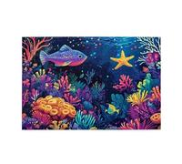 Jigsaw Puzzles for Adults 5000 Piece Ocean Large Puzzle Fish, Difficult Challenging Family Games for The Whole for Women, Wooden Jigsaws with Gift Box Packaging, Home Room Decor 105x156cm E-1438