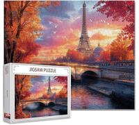 Jigsaw Puzzles for Adults 5000 Piece Paris Difficult Impossible Puzzle Educational Games Improve Memory Stress Reliever with Poster Included Compact Box the any Occasion or Holiday C-7
