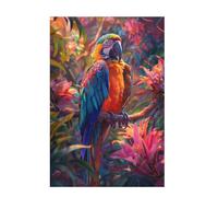 Jigsaw Puzzles for Adults 5000 Piece Parrot Large Puzzle Flower, Difficult Challenging Family Games for The Whole for Women, Wooden Jigsaws with Gift Box Packaging, Gifts for Women 105x156cm D-955