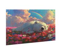 Jigsaw Puzzles for Adults 5000 Piece Rainbow Jigsaw Puzzle - Colourful, Challenging Game & Brainteasing Adult Jigsaws, The Whole 3D Jigsaw Gifts for Women, Men Beautiful Decoration Polar Bear K0F-335