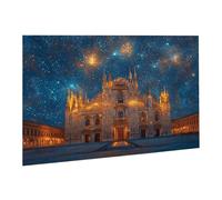 Jigsaw Puzzles for Adults 5000 Piece Starry Sky Jigsaw Puzzle-Colourful, Challenging Game/Brainteasing Adult Jigsaws, The Whole 3D Jigsaw Gifts for Women, Men Beautiful Decoration-Church fr0-169
