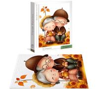 Jigsaw Puzzles for Adults 5000 Piece, Sunflower Jigsaw Puzzles for Adults, Elderly Couple Jigsaws 5000 Pieces with Box, Wooden Puzzle Challenging Game for the Whole for Women, Puzzle for Gifts H-7791