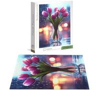 Jigsaw Puzzles for Adults 5000 Piece, Tulip Jigsaw Puzzles for Adults, Flower Jigsaws 5000 Pieces with Box, Wooden Puzzle Challenging Game for the Whole for Women, Men, Wooden Puzzle for Gifts H-4863