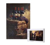 Jigsaw Puzzles for Adults 5000 Piece Wine Jigsaw Puzzles for Adults with Gift Box 105x156 cm, Wooden Puzzle Autumn Challenging Puzzle Games Home Decoration, for The Whole Family,p1737t