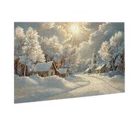 Jigsaw Puzzles for Adults 5000 Piece Winter Jigsaw Puzzle-Colourful, Challenging Game/Brainteasing Adult Jigsaws, The Whole 3D Jigsaw Gifts for Women, Men Beautiful Decoration-Snow Scenery fr0-929
