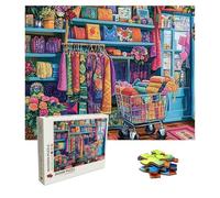 Jigsaw Puzzles for Adults 5000 Piece - Wooden Puzzles Colorful, Large Challenging Jigsaw 5000 Piece, IQ Puzzle for Adults for Family Games, Home Wall Decor, 61.6 X 41.5 Inch, Theme: Clothes 8p-26
