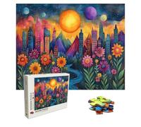 Jigsaw Puzzles for Adults 5000 Piece - Wooden Puzzles Landscape, Large Challenging Jigsaw 5000 Piece, IQ Puzzle for Adults for Family Games, Home Wall Decor, 61.6 X 41.5 Inch, Theme: Sunset 8p-399