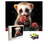 Jigsaw Puzzles for Adults 5000 Piece - Wooden Puzzles Raccoon, Large Challenging Jigsaw 5000 Piece, IQ Puzzle for Adults for Family Games, Home Wall Decor, 61.6 X 41.5 Inch, Theme: Animal 8p-120