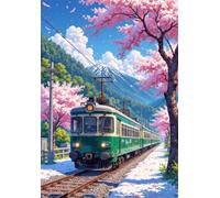 Jigsaw Puzzles for Adults 5000 Pieces, City View Trains Puzzles for Adults 5000 Pieces, Challenging Puzzle 61x41 inch, Interactive Puzzle Gift for Stress Selief and Relaxation