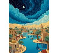 Jigsaw Puzzles for Adults 5000 Pieces, Historic Canal Architecture Puzzles for Adults 5000 Pieces, Challenging Puzzle 61x41 inch, Interactive Puzzle Gift for Stress Selief and Relaxation