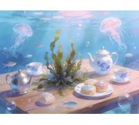 Jigsaw Puzzles for Adults 5000 Pieces, Marine Life Food Puzzles for Adults 5000 Pieces, Challenging Puzzle 61x41 inch, Interactive Puzzle Gift for Stress Selief and Relaxation