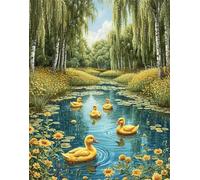 Jigsaw Puzzles For Adults 5000 Pieces Willow Tree Ducks, Challenging jigsaw puzzles 5000 pieces 61x41inch, Educational Game, Fun Activity for Home, for puzzle Lovers