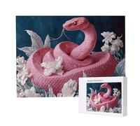 Jigsaw Puzzles for Adults 5000, Puzzle for Adults, Challenging Puzzle Educational Games, Puzzles Game for The Whole for Women, Gifts for Men, Home Decoration, Theme:（Pink Snake Flower) z-194