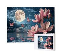 Jigsaw Puzzles for Adults 5000, Puzzle for Adults, Challenging Puzzle Educational Games, Puzzles Game for The Whole for Women, Gifts for Men, Home Decoration, Theme:（Jade Orchid Moon) z-948