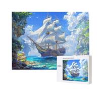 Jigsaw Puzzles for Adults 5000 Sailboat, 5000 Piece Jigsaw Puzzles for Adults, Educational Game Jigsaw Puzzle 62.4x42in Suitable for Decompression and Wall Decor, Puzzle Gifts x-182