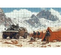 Jigsaw Puzzles for Adults 5000 Warrior 5000 Piece Jigsaw Puzzles for Adults, Challenging Puzzle Educational Game for The Whole for Women Gifts for Men Wall Art Room Decor Tent 64x42 Inches RXPT-7249