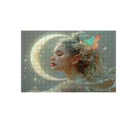 Jigsaw Puzzles for Adults 5000 Woman, Moon 5000 piece Jigsaw Puzzles for Adults, Challenging Puzzle 42 x 64 In, Wooden Puzzle Pieces Interlock Securely for Relieve Stress Gifts for Women LZPT-00464