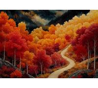 Jigsaw Puzzles for Adults 520 Abstract Impossible Jigsaw for Adults Educational Games Forest Puzzle 520 Pieces Suitable Beginners and Girl Aged 14 up Also Women and Men Beautiful Gifts 52x38cm C-790