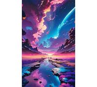 Jigsaw Puzzles for Adults 520 Colorful Sky River Puzzle Impossible Hard Difficult Challenging Puzzle for Adults 520 Piece Puzzle Games 20.5 x 15 inch