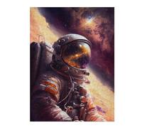 Jigsaw Puzzles for Adults 52x38cm/1000pcs Astronaut Reflection Adult Puzzles Brain Teaser Game Hand Speed Race Unique Birthday And Gifts 52x38cm/1000pcs